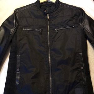 Zara men leather jacket